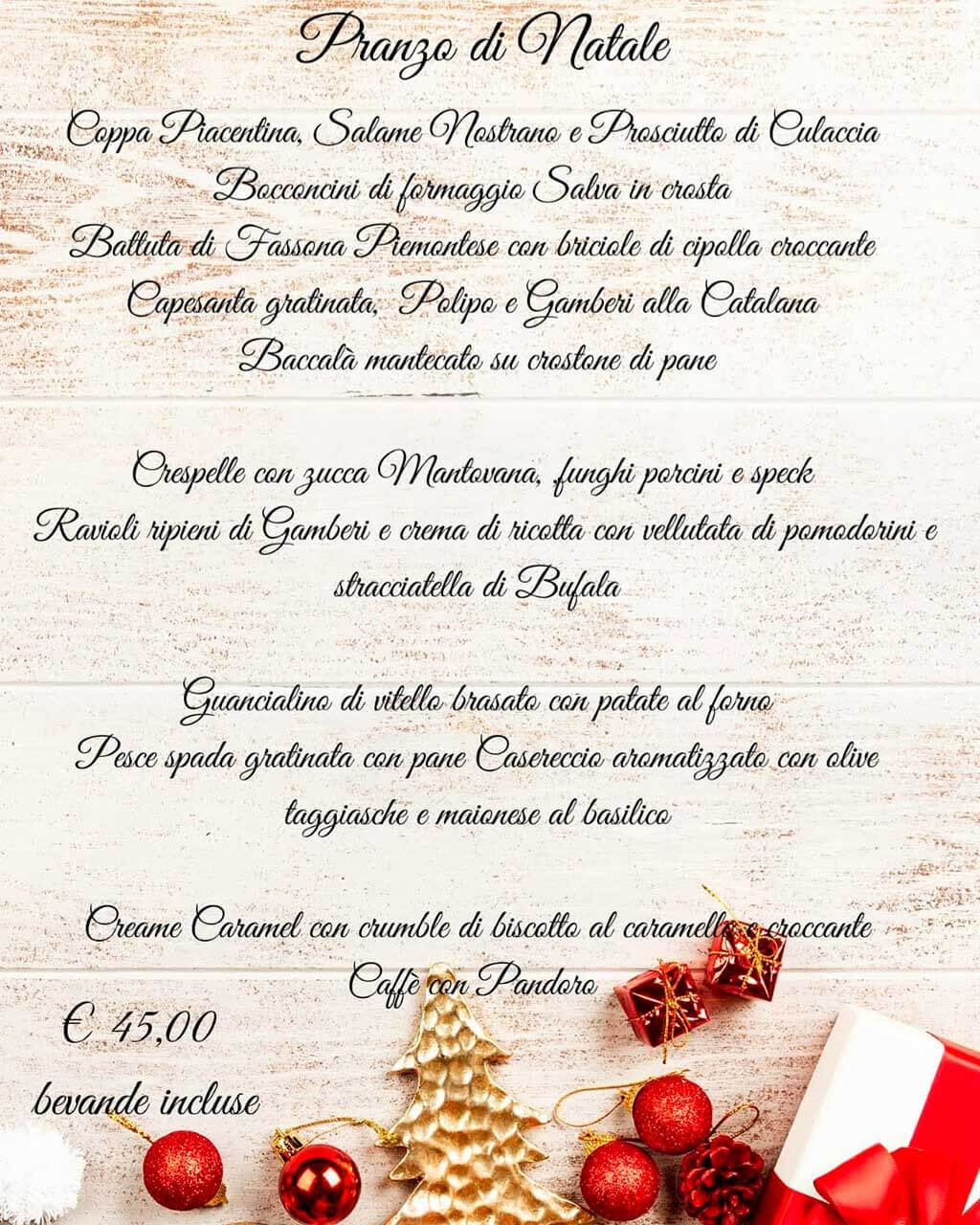 Menu Di Natale In Ristorante.Eventi Ristorante Pizzeria El Tocororo